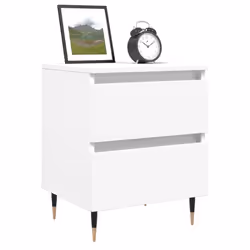 vidaXL Bedside Cabinets Side Table Bedstand 2 pcs Grey Sonoma Engineered Wood - white, 1 pcs - Additional view 2