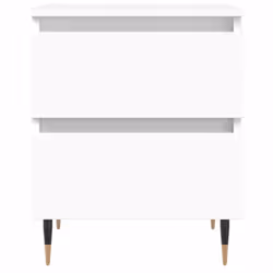 vidaXL Bedside Cabinets Side Table Bedstand 2 pcs Grey Sonoma Engineered Wood - white, 1 pcs - Additional view 4