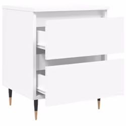 vidaXL Bedside Cabinets Side Table Bedstand 2 pcs Grey Sonoma Engineered Wood - white, 1 pcs - Additional view 5