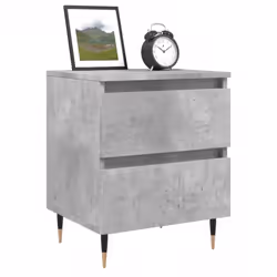 vidaXL Bedside Cabinets Side Table Bedstand 2 pcs Grey Sonoma Engineered Wood - concrete grey, 1 pcs - Additional view 2