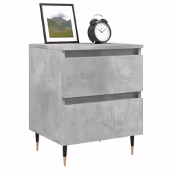 vidaXL Bedside Cabinets Side Table Bedstand 2 pcs Grey Sonoma Engineered Wood - concrete grey, 2 pcs - Additional view 2