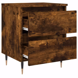 vidaXL Bedside Cabinets Side Table Bedstand 2 pcs Grey Sonoma Engineered Wood - smoked oak, 1 pcs - Additional view 5