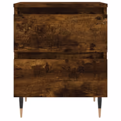 vidaXL Bedside Cabinets Side Table Bedstand 2 pcs Grey Sonoma Engineered Wood - smoked oak, 2 pcs - Additional view 4