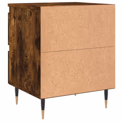 vidaXL Bedside Cabinets Side Table Bedstand 2 pcs Grey Sonoma Engineered Wood - smoked oak, 2 pcs - Additional view 7