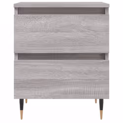 vidaXL Bedside Cabinets Side Table Bedstand 2 pcs Grey Sonoma Engineered Wood - grey sonoma, 1 pcs - Additional view 4