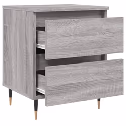 vidaXL Bedside Cabinets Side Table Bedstand 2 pcs Grey Sonoma Engineered Wood - grey sonoma, 1 pcs - Additional view 5