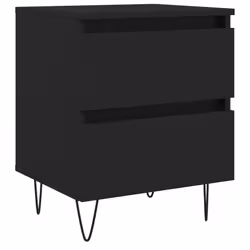VidaXL 826878, Black, Iron, Wood, 400 mm, 350 mm, 500 mm, 1 pc(s)