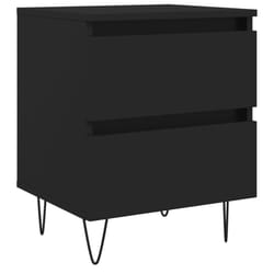VidaXL 826878 nightstand/bedside table Black