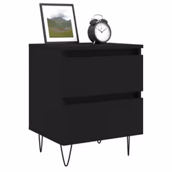 VidaXL 826878 nightstand/bedside table Black