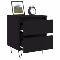 VidaXL 826878 nightstand/bedside table Black - Additional view 4