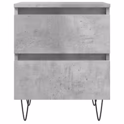 vidaXL Bedside Cabinets Side Table Nightstand 2 pcs Sonoma Oak Engineered Wood - concrete grey, 1 pcs - Additional view 4