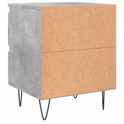 vidaXL Bedside Cabinets Side Table Nightstand 2 pcs Sonoma Oak Engineered Wood - concrete grey, 2 pcs - Additional view 7