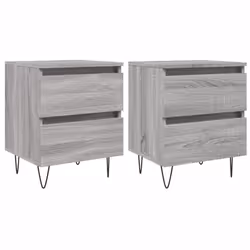 VidaXL 826889, Oak, Iron, Wood, 400 mm, 350 mm, 500 mm, 2 pc(s)