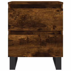 vidaXL Bedside Cabinets Side Table Nightstand 2 pcs Sonoma Oak Engineered Wood - smoked oak, 2 pcs - Additional view 4