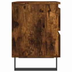 vidaXL Bedside Cabinets Side Table Nightstand 2 pcs Sonoma Oak Engineered Wood - smoked oak, 2 pcs - Additional view 6