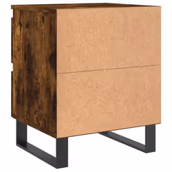 vidaXL Bedside Cabinets Side Table Nightstand 2 pcs Sonoma Oak Engineered Wood - smoked oak, 2 pcs - Additional view 7