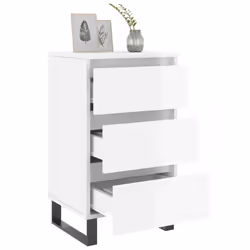 VidaXL 826945 nightstand/bedside table White - Additional view 4