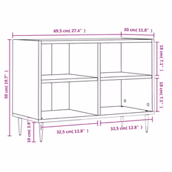 vidaXL TV Cabinet TV Unit Media Cabinet TV Stand Concrete Grey Engineered Wood - Additional view 8