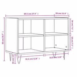 vidaXL TV Cabinet TV Unit Media Cabinet TV Stand Sonoma Oak Engineered Wood - Additional view 8