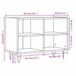 vidaXL TV Cabinet TV Unit Media Cabinet TV Stand Concrete Grey Engineered Wood
