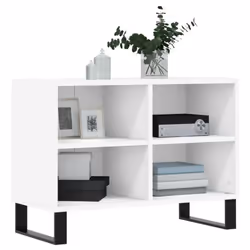 vidaXL TV Cabinet TV Unit Sideboard Media Unit TV Stand White Engineered Wood