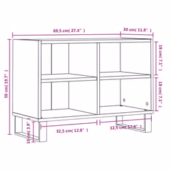 vidaXL TV Cabinet TV Unit Sideboard Media Unit TV Stand White Engineered Wood