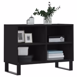 vidaXL TV Cabinet TV Unit Sideboard Media Unit TV Stand Black Engineered Wood