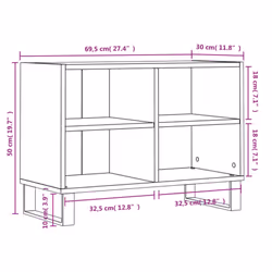 vidaXL TV Cabinet TV Unit Sideboard Media Unit TV Stand Black Engineered Wood