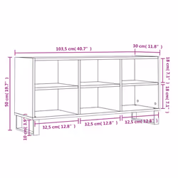 vidaXL TV Cabinet TV Unit Media Cabinet TV Stand Concrete Grey Engineered Wood - Additional view 8