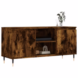 vidaXL TV Cabinet TV Unit Media Cabinet TV Stand Smoked Oak Engineered Wood