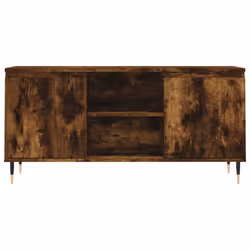vidaXL TV Cabinet TV Unit Media Cabinet TV Stand Smoked Oak Engineered Wood - Additional view 4
