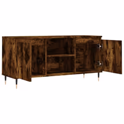 vidaXL TV Cabinet TV Unit Media Cabinet TV Stand Smoked Oak Engineered Wood - Additional view 5