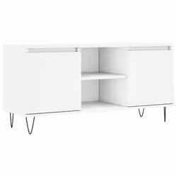 vidaXL TV Cabinet TV Unit Sideboard Media Unit TV Stand White Engineered Wood