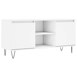 vidaXL TV Cabinet TV Unit Sideboard Media Unit TV Stand White Engineered Wood