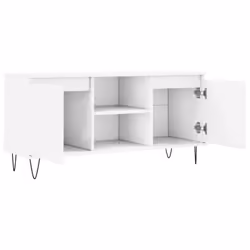 vidaXL TV Cabinet TV Unit Sideboard Media Unit TV Stand White Engineered Wood - Additional view 5