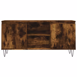 vidaXL TV Cabinet TV Unit Media Cabinet TV Stand Smoked Oak Engineered Wood - Additional view 4
