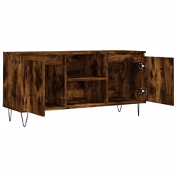 vidaXL TV Cabinet TV Unit Media Cabinet TV Stand Smoked Oak Engineered Wood - Additional view 5