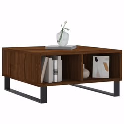 vidaXL Coffee Table Living Room Side Table End Table Sonoma Engineered Wood - brown oak