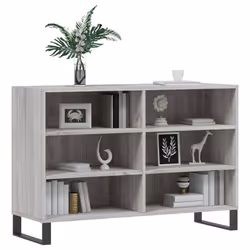 vidaXL Sideboard Storage Side Cabinet Cupboard Grey Sonoma Engineered Wood