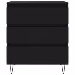 vidaXL Sideboard Storage Cabinet Cupboard Side Cabinet Black Engineered Wood - Additional view 4