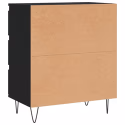 vidaXL Sideboard Storage Cabinet Cupboard Side Cabinet Black Engineered Wood - Additional view 7
