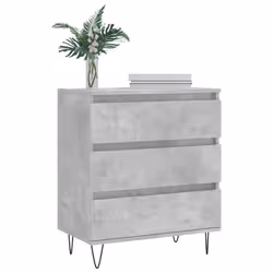 vidaXL Sideboard Storage Side Cabinet Cupboard Concrete Grey Engineered Wood