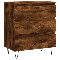 vidaXL Sideboard Storage Side Cabinet Cupboard Smoked Oak Engineered Wood