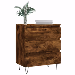 vidaXL Sideboard Storage Side Cabinet Cupboard Smoked Oak Engineered Wood