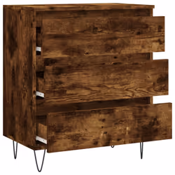 vidaXL Sideboard Storage Side Cabinet Cupboard Smoked Oak Engineered Wood - Additional view 5