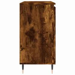 vidaXL Sideboard Storage Cabinet Cupboard Side Cabinet White Engineered Wood - smoked oak - Additional view 6
