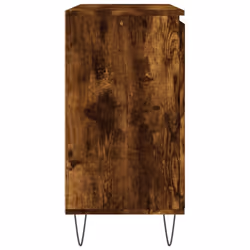 vidaXL Sideboard Storage Side Cabinet Cupboard Concrete Grey Engineered Wood - smoked oak - Additional view 6