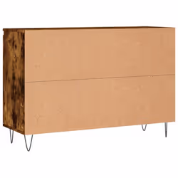 vidaXL Sideboard Storage Side Cabinet Cupboard Concrete Grey Engineered Wood - smoked oak - Additional view 7