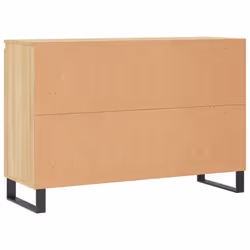 vidaXL Sideboard Storage Cabinet Cupboard Side Cabinet Brown Oak Engineered Wood - sonoma oak - Additional view 7