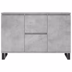vidaXL Sideboard Storage Cabinet Cupboard Side Cabinet Brown Oak Engineered Wood - concrete grey - Additional view 4